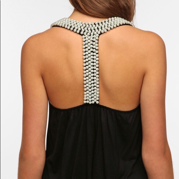 Pins & Needles Tops - 🎉HP🎉NWOT Urban Outfitters Pearled Racerback Tank